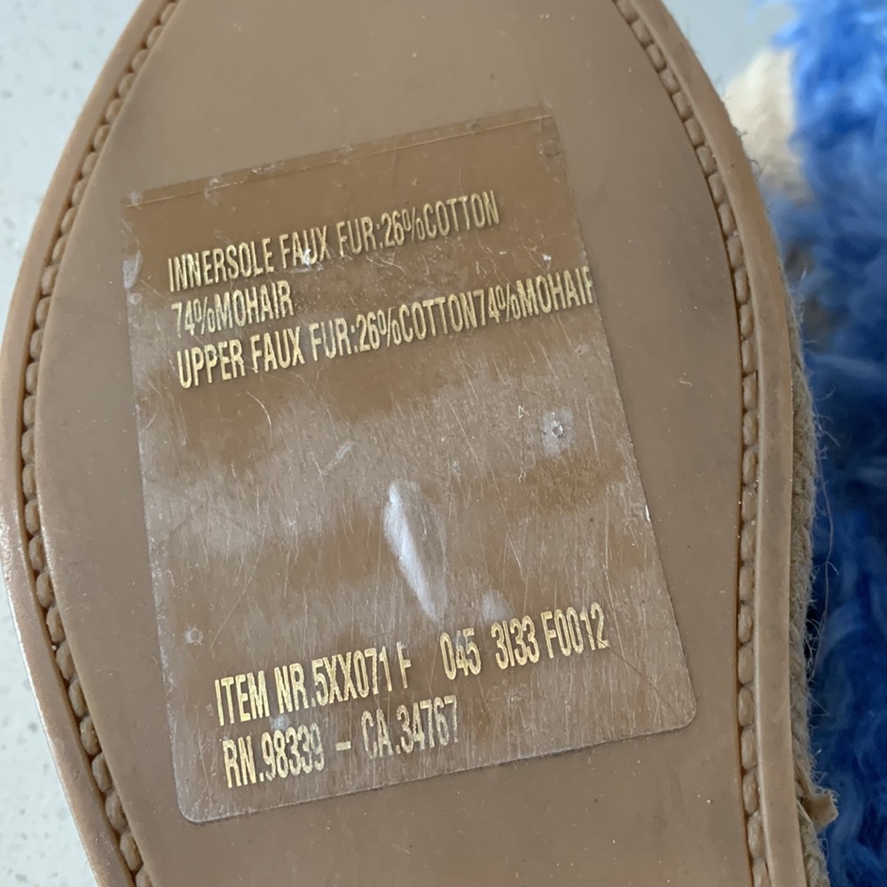 🦋 MIU MIU Wedge Shearling Fur Platform Espadrille Sandals Italian NWOT🦋 - Picture 8 of 10